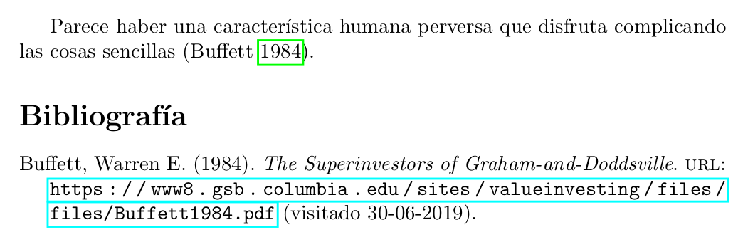 Cita de una página web o url en la bibliografía