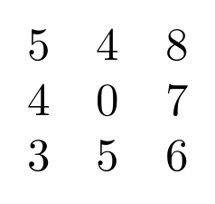 Matrices con LaTeX